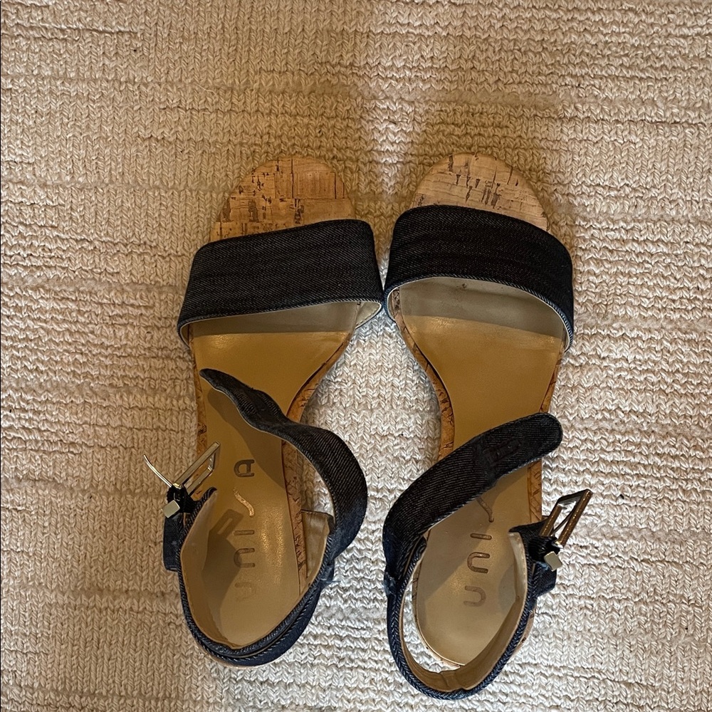 Unisa denim Women's Sandals with cork sole